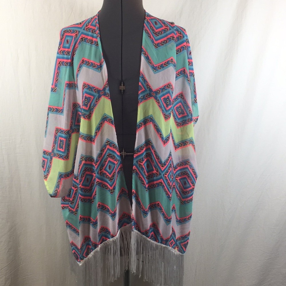 Op Shear Boho Cover Up Top Size M